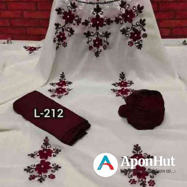 Georgette Three Piece - জর্জেট থ্রি পিস