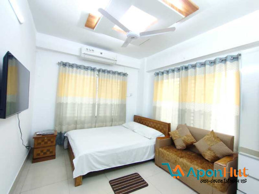 Rent A Fully Furnished one-Bedroom Flat in Bashundhara