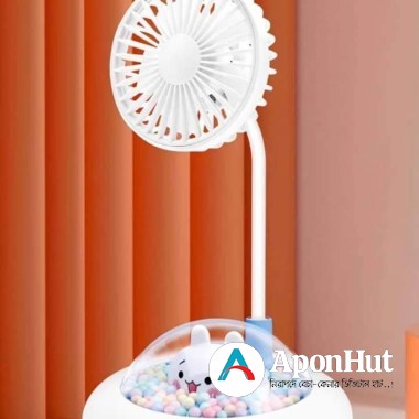 Rechargeable Mini Spacecraft Fan With Dream Light