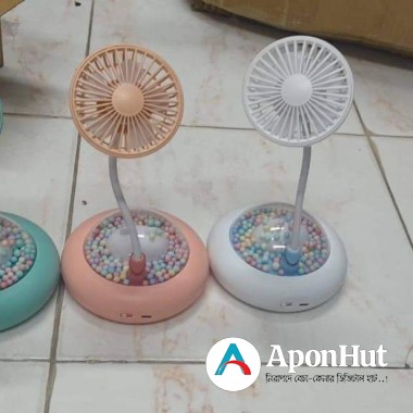 Rechargeable Mini Spacecraft Fan With Dream Light