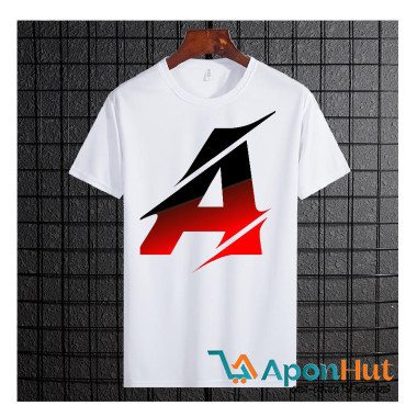 Synthetic Alphabet T-shirt A to Z T-shirt for Men - T Shirt