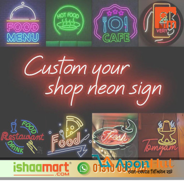 Custom Neon Sign Board Neon Light Price in Bangladesh