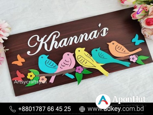 Woodworking Logo Design Name plates Maker in BD