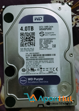 Western Digital WD40PURX 4TB Purple Surveillance HDD