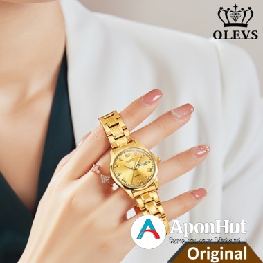 Olevs 5563L Golden Ladies Watch