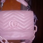 pink original Leather handbag