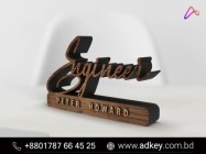 Acrylic Name plate wood name signage maker in BD