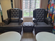 Good Quality Pu Leather Sofa Set & Chair