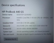 HP Probook 440 G5 Used Laptop Price in Bangladesh