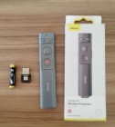 Baseus ACFYB-0G Orange Dot Wireless Presenter Red Laser Grey