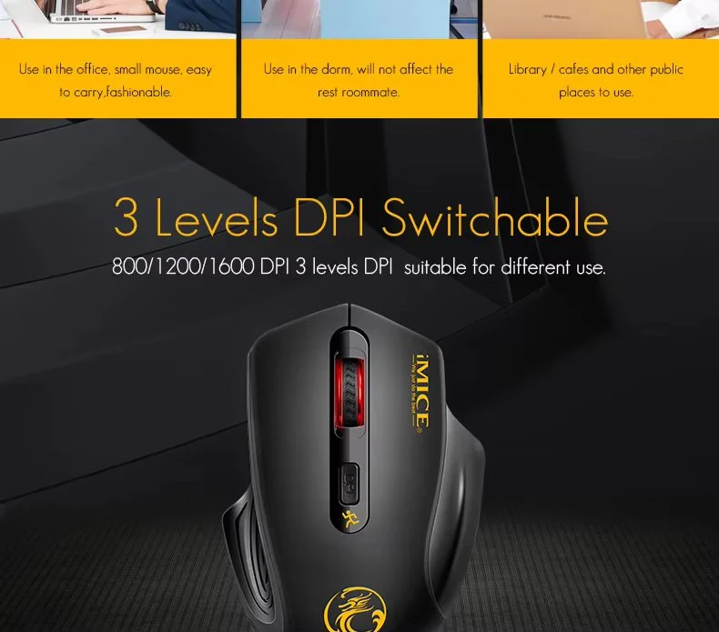 IMice G1800 Wireless Gaming Mouse Price in Bangladesh