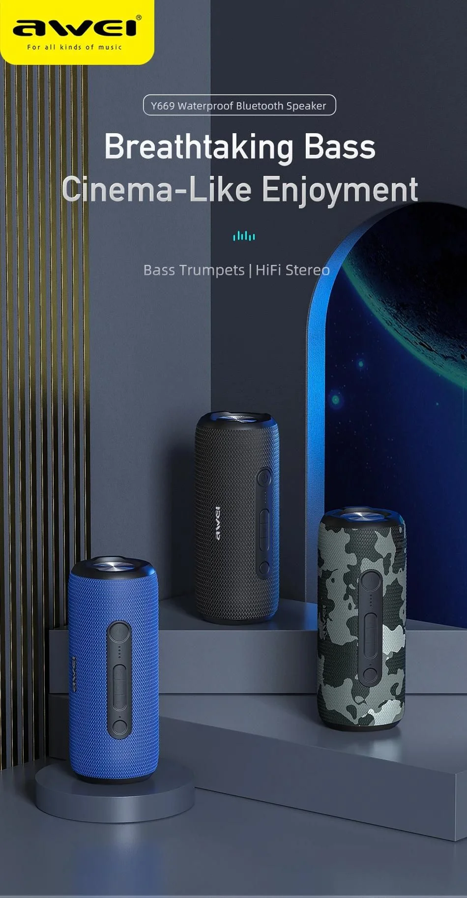 Awei Y669 Bluetooth Speaker Price In Bangladesh