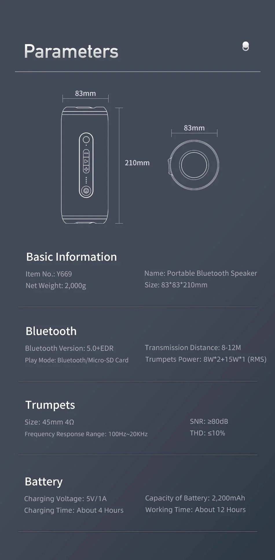 Awei Y669 Bluetooth Speaker Price In Bangladesh