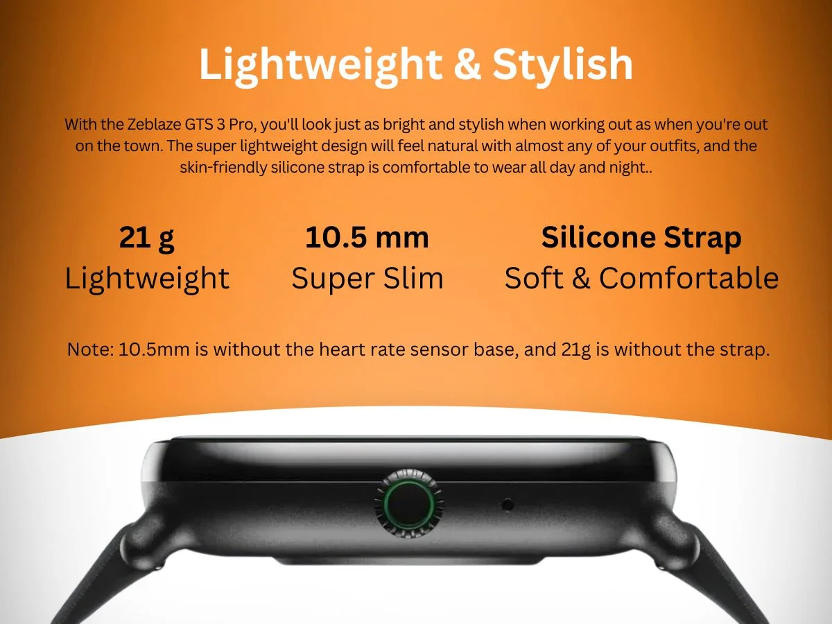 Zeblaze GTS 3 Pro Smart Watch Lightweight & Stylish