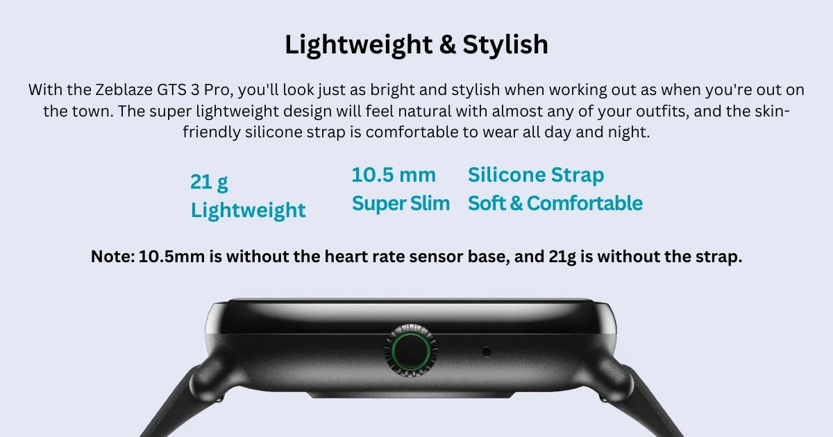 Zeblaze GTS 3 Pro Lightweight & Stylish