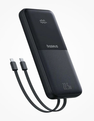 Baseus PPJP311 10000mAh 22.5W Power Bank with Type C & Iphone Cable