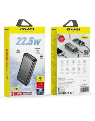 Awei P13K 20000mAh 22.5W Fast Charging Power Bank