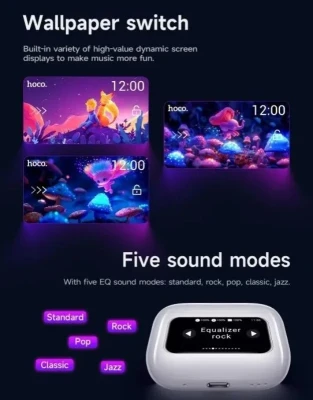 Hoco EW72 ANC LED Color Touchscreen TWS Headset